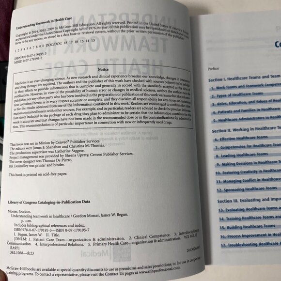 Understanding Teamwork In Health Care By Gordon Mosser & James W. Begun 2014 SC - Picture 3 of 16